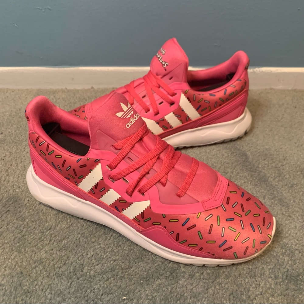 NEW The Simpson X Adidas Original Flex J Donuts GZ3591 Size 5.5Y Pink RARE